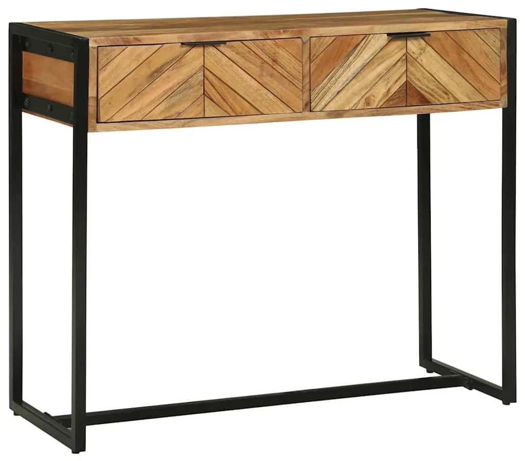 Mesa Console 90x35x75 cm Madeira Maciça Acácia
