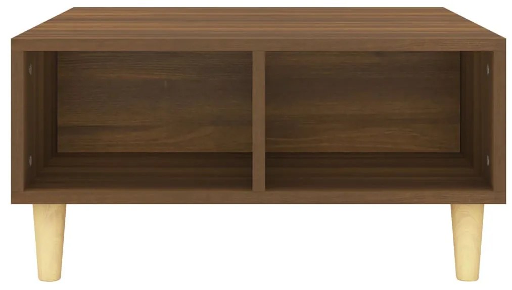 Mesa de centro 60x60x30 cm derivados madeira carvalho castanho