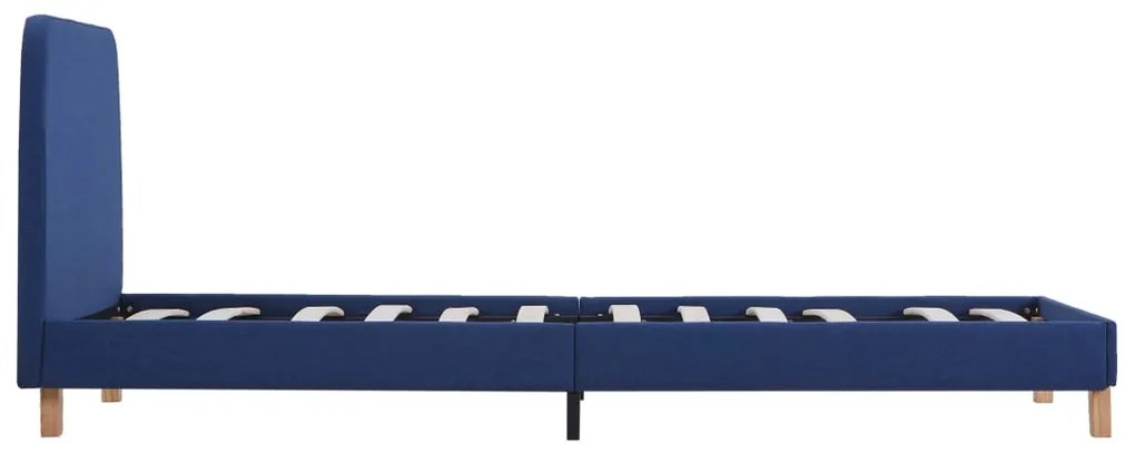 Estrutura de cama 90x200 cm tecido azul