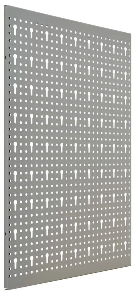 Placas perfuradas de parede 3 pcs 40x58 cm aço