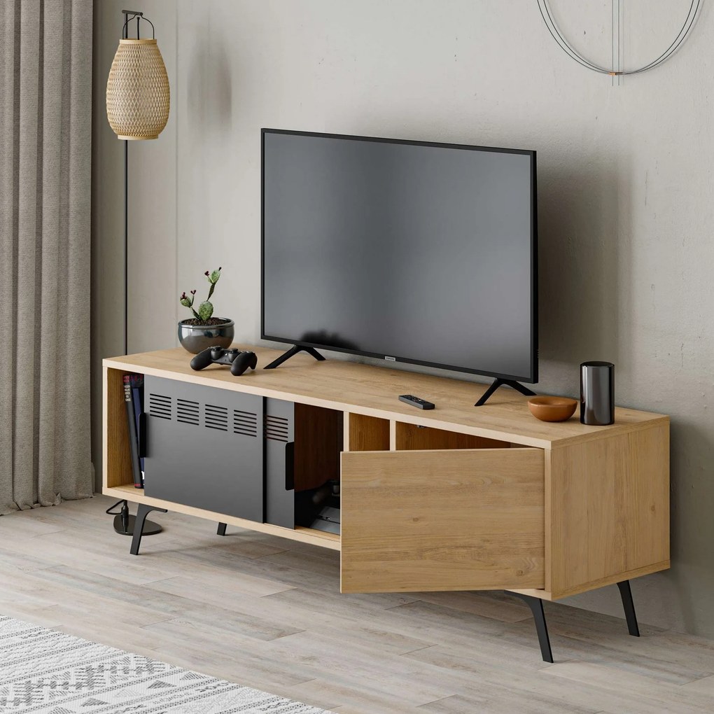 Estante Lima – Nogueira Preta – 90x180x20 cm