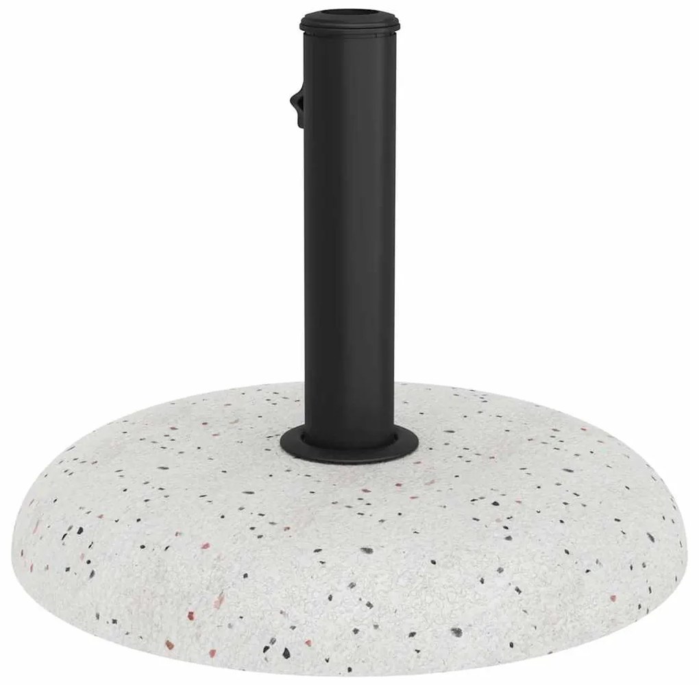 Base de Guarda-sol para Postes de 37/42/52/58mm em Concreto Branco de