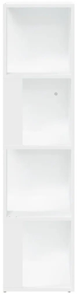 Armário de canto 33x33x132 cm contraplacado branco