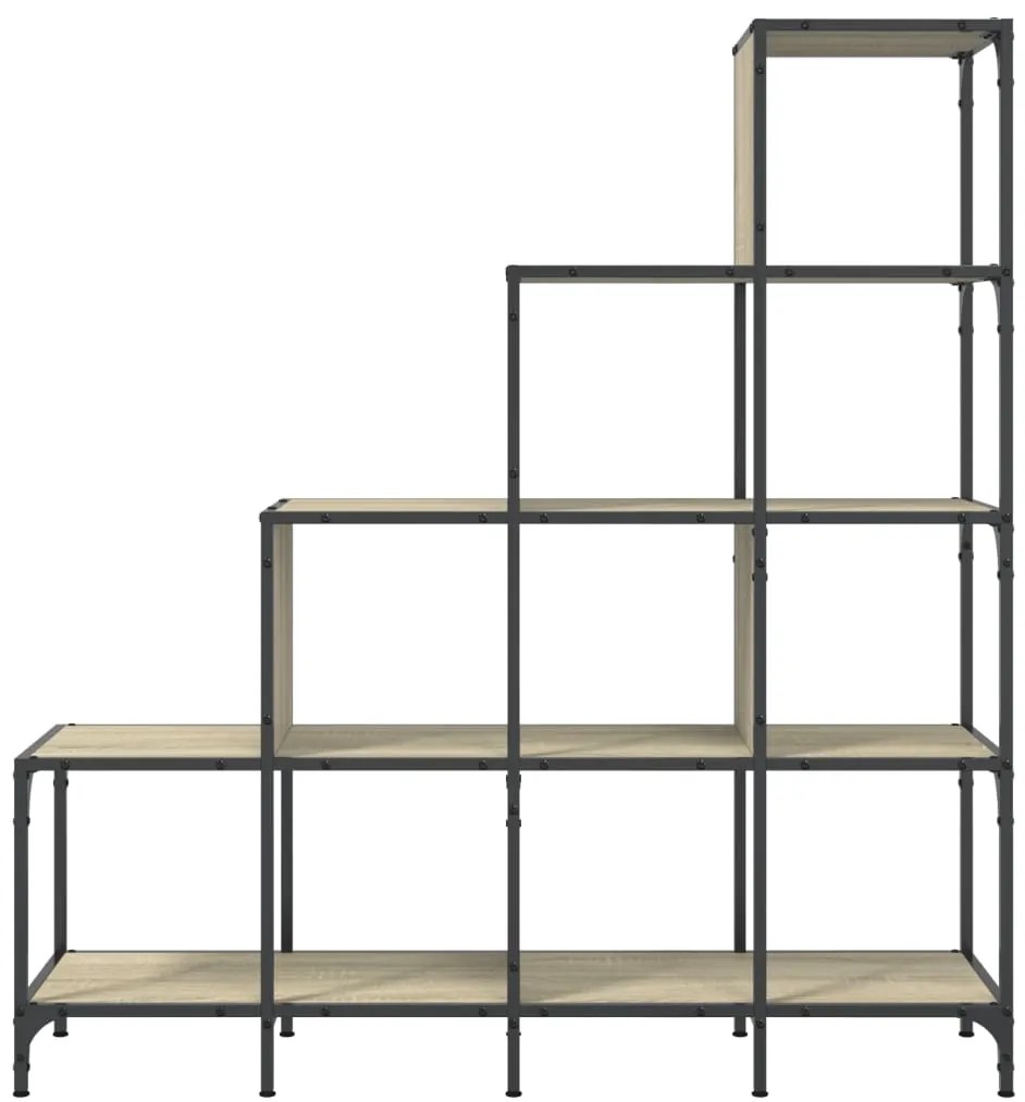 Estante 122x30x132cm derivados de madeira/metal carvalho sonoma