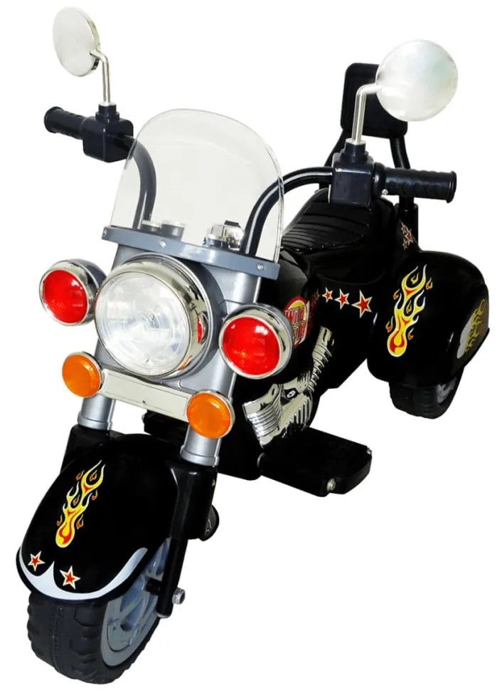 Moto de passeio alimentada a bateria preta