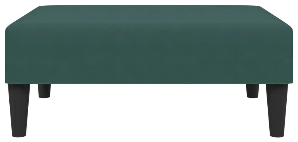2 pcs conjunto de sofás veludo verde-escuro