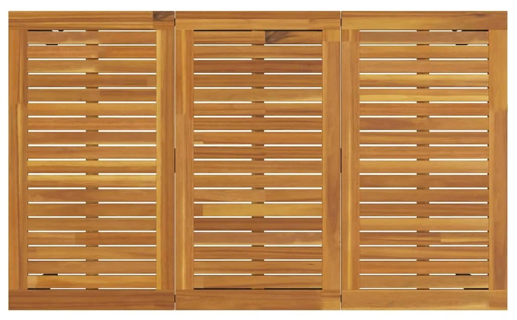 Conjunto de Jantar de Jardim de 5 Peças vidaXL Cinza Polyrattan Acácia