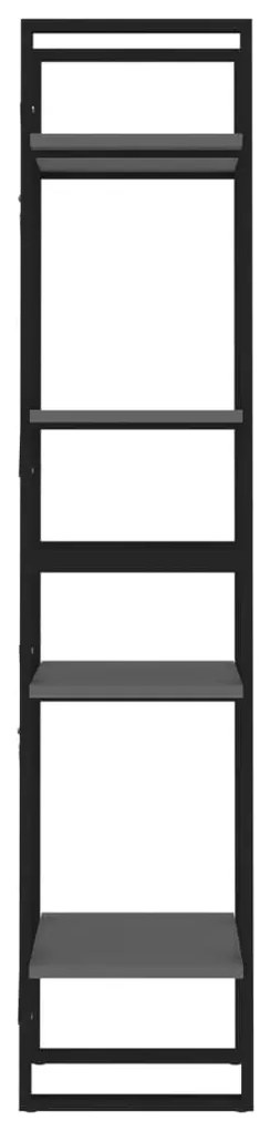 Estante com 4 prateleiras 40x30x140 cm derivados madeira cinza