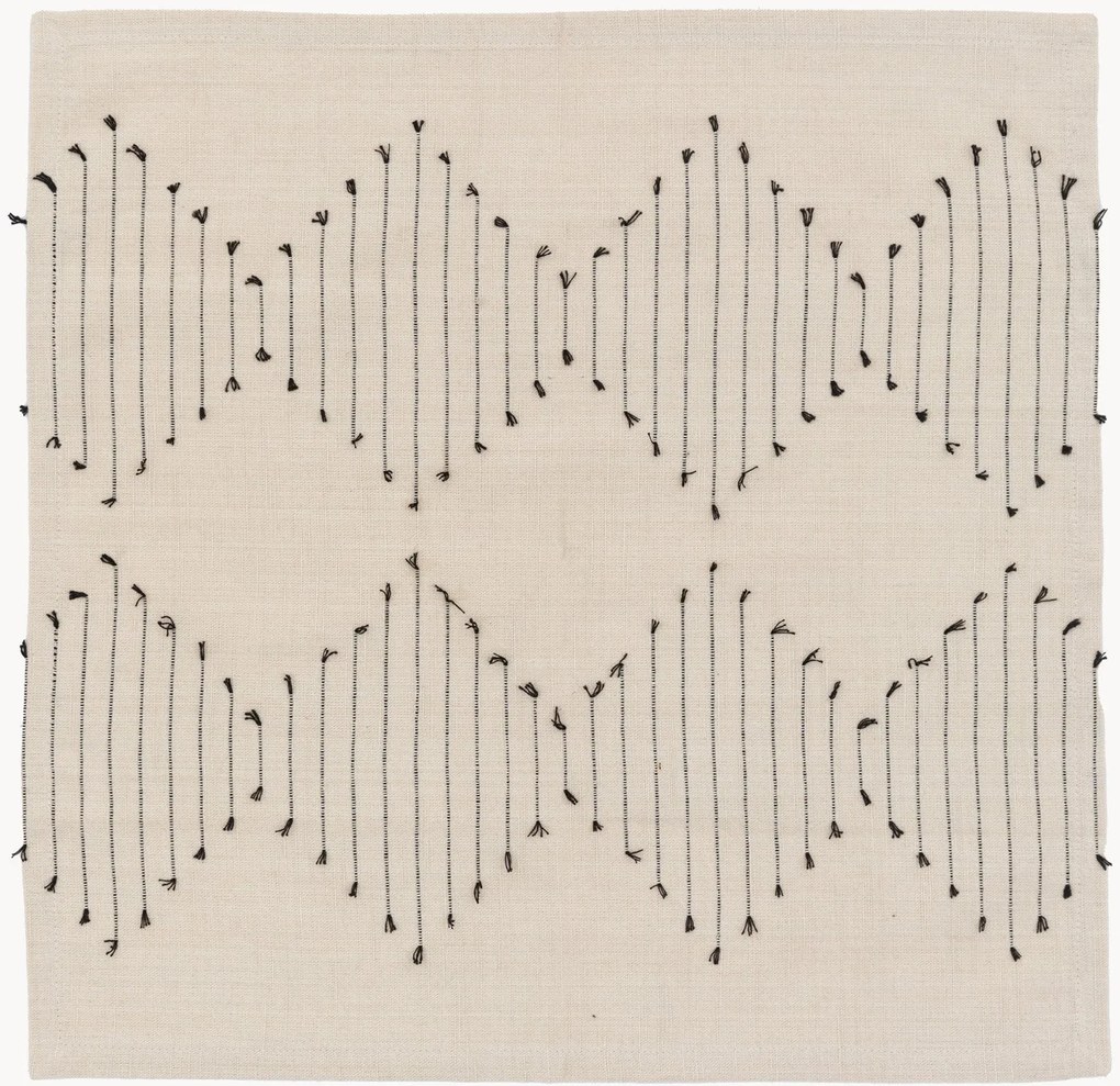 Individuais de algodão Diamond Weave, conjunto de 4