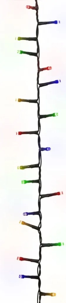 Cordão de luzes compacto 400 luzes LED 13 m PVC multicolorido