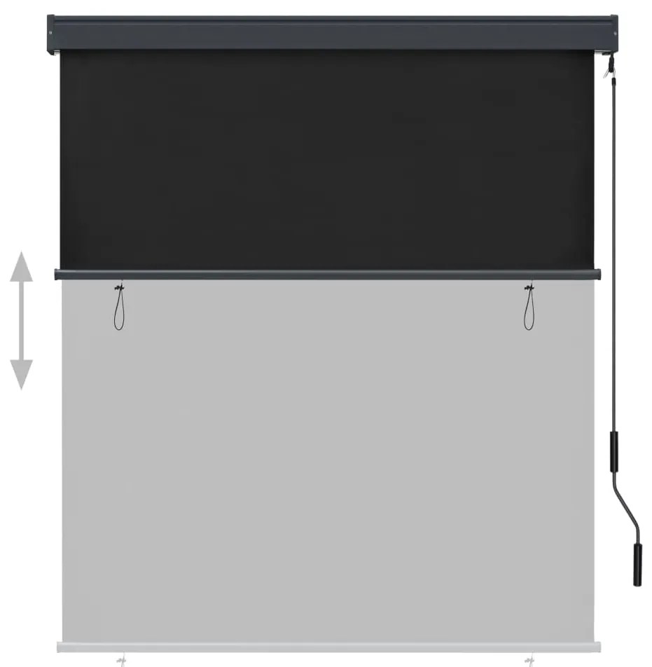 Estore de rolo para exterior 140x250 cm antracite