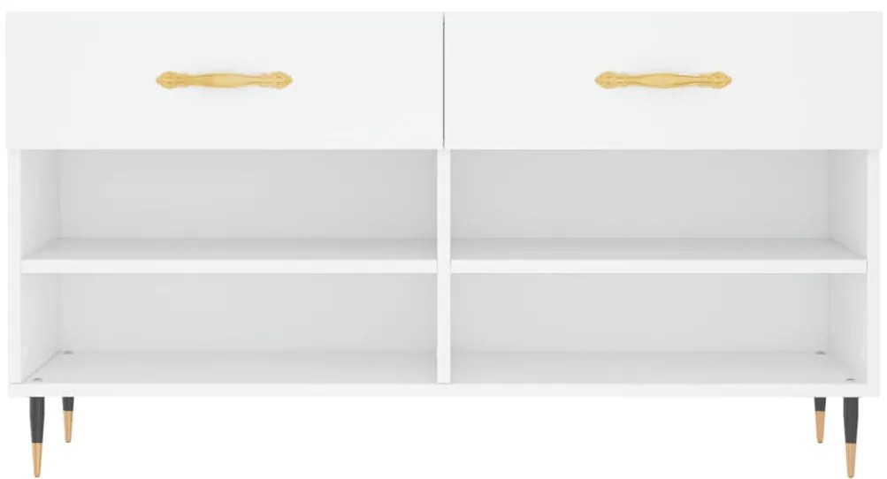 Banco sapateira 102x35x55 cm derivados de madeira branco