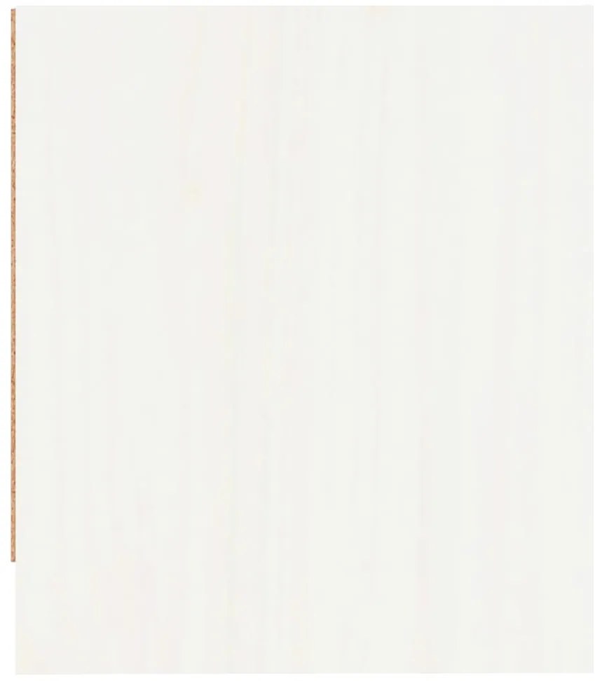 Mesas de cabeceira 2 pcs 40x31x35,5 cm pinho maciço branco
