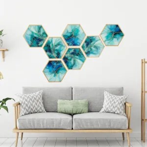 Autocolantes para a sala de estar - Golden Lines