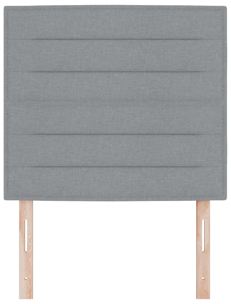 Cabeceira Design Linhas Cinza Claro 80 cm Tecido