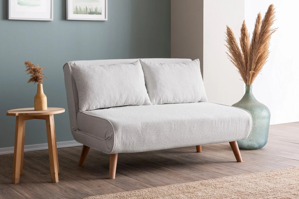 Sofá-Cama 2 Lugares Folde – Branco – 120 x 180 cm