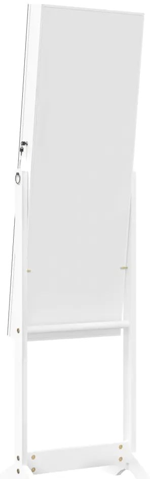 Móvel para joias independente espelhado 42x38x152 cm branco