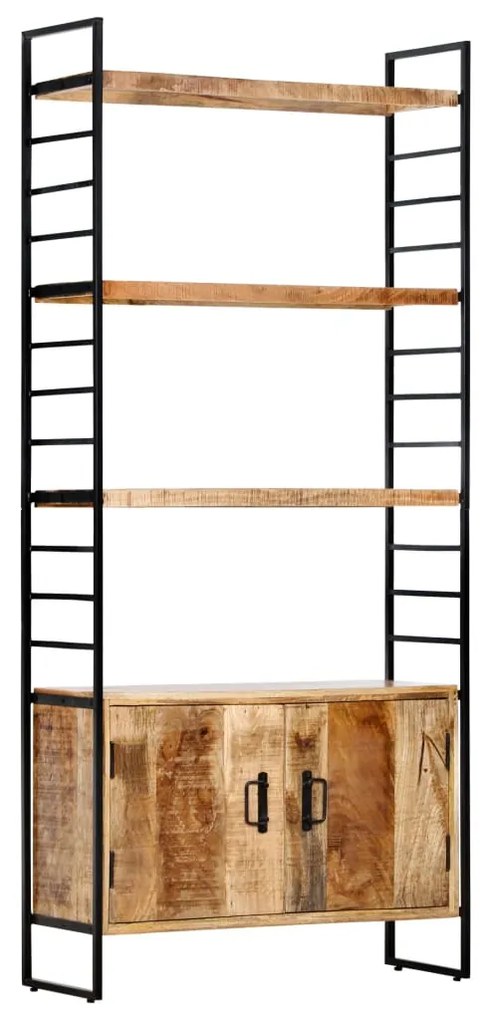 vidaXL Estante c/ 4 prateleiras 80x30x180 cm madeira mangueira áspera