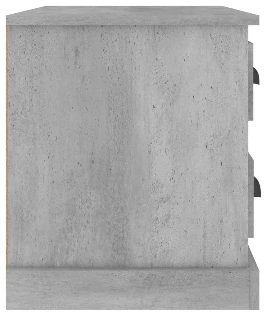 Mesa de cabeceira 60x39x45 cm cinzento cimento