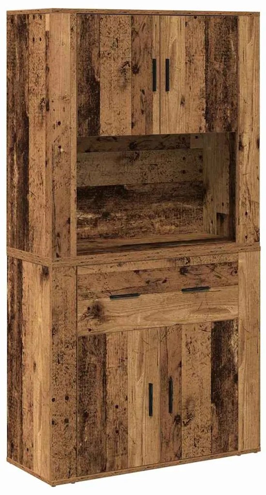 Highboard Madeira Antiga 80x33x150 cm Madeira De Engenharia