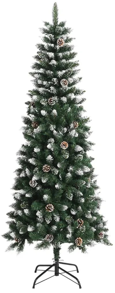 Árvore de Natal artificial com suporte 210 cm PVC verde