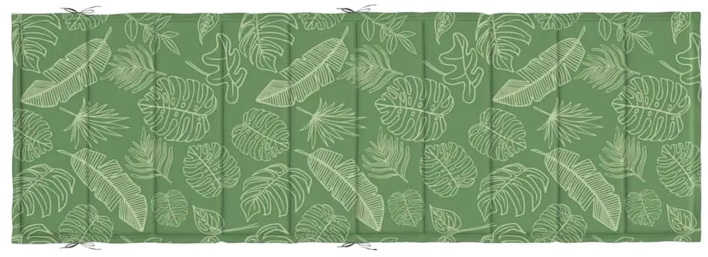 Almofadão p/ espreguiçadeira tecido oxford padrão folhas