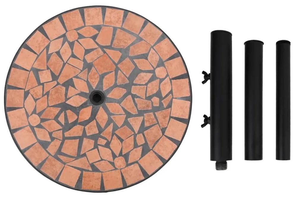 Base para guarda-sol redonda 12 kg terracota