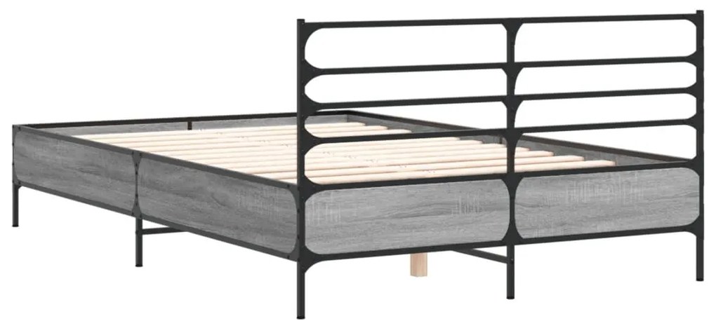 Estrutura de cama 120x200 cm derivados madeira/metal