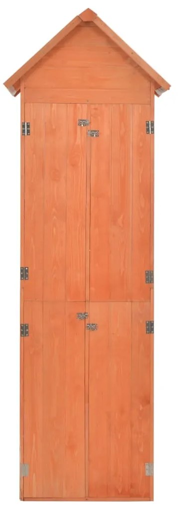 Abrigo de arrumação para jardim 71x60x213 cm madeira