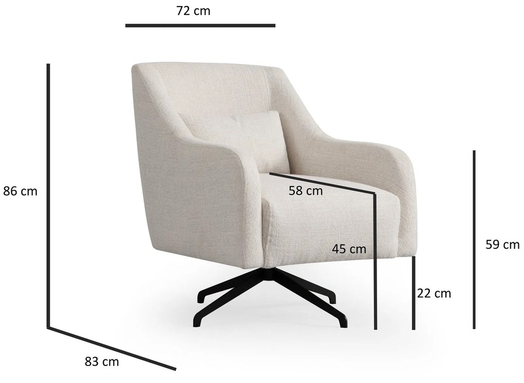 Cadeirão Gio – Branco – 80x95x88 cm