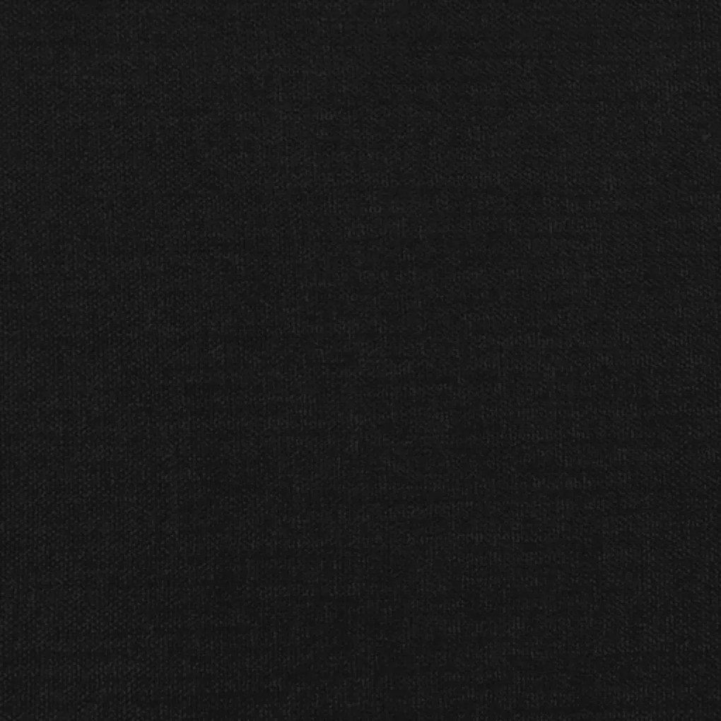 Estrutura de cama sem colchão 140x190 cm tecido preto