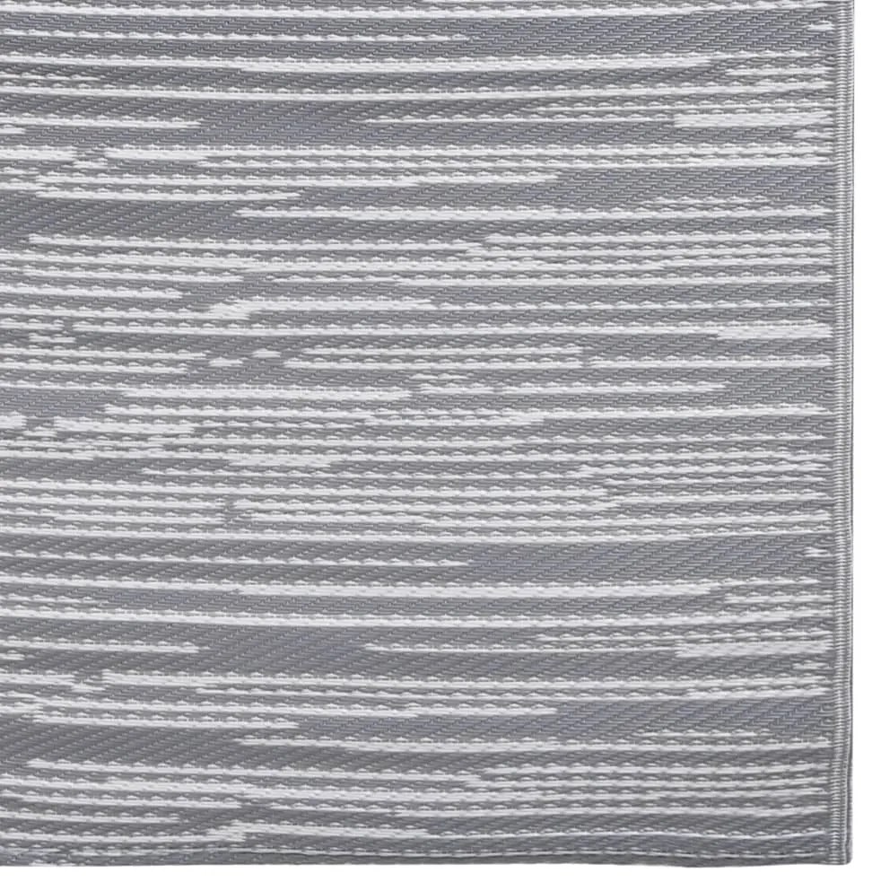 Tapete de exterior 160x230 cm ARAKIL PP cinzento
