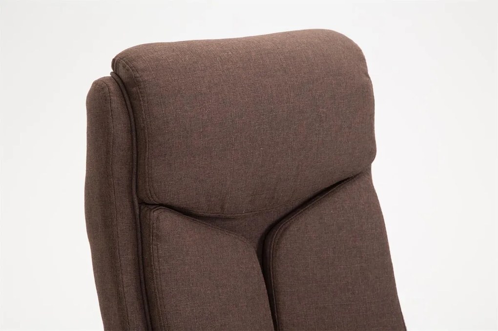 Cadeira de Escritório XL Vaud Tecido Castanho