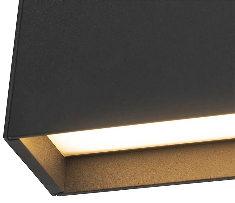 Candeeiro de parede moderno antracite com LED IP54 - Spector