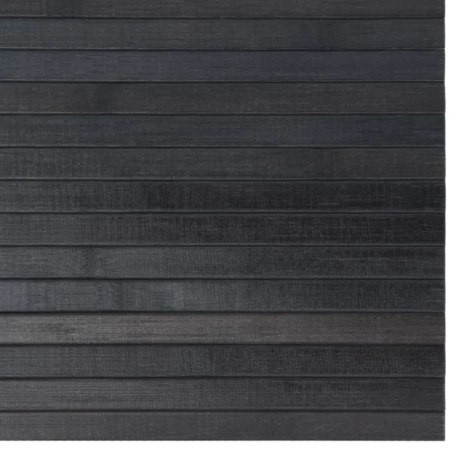 Tapete retangular 100x100 cm bambu cinzento