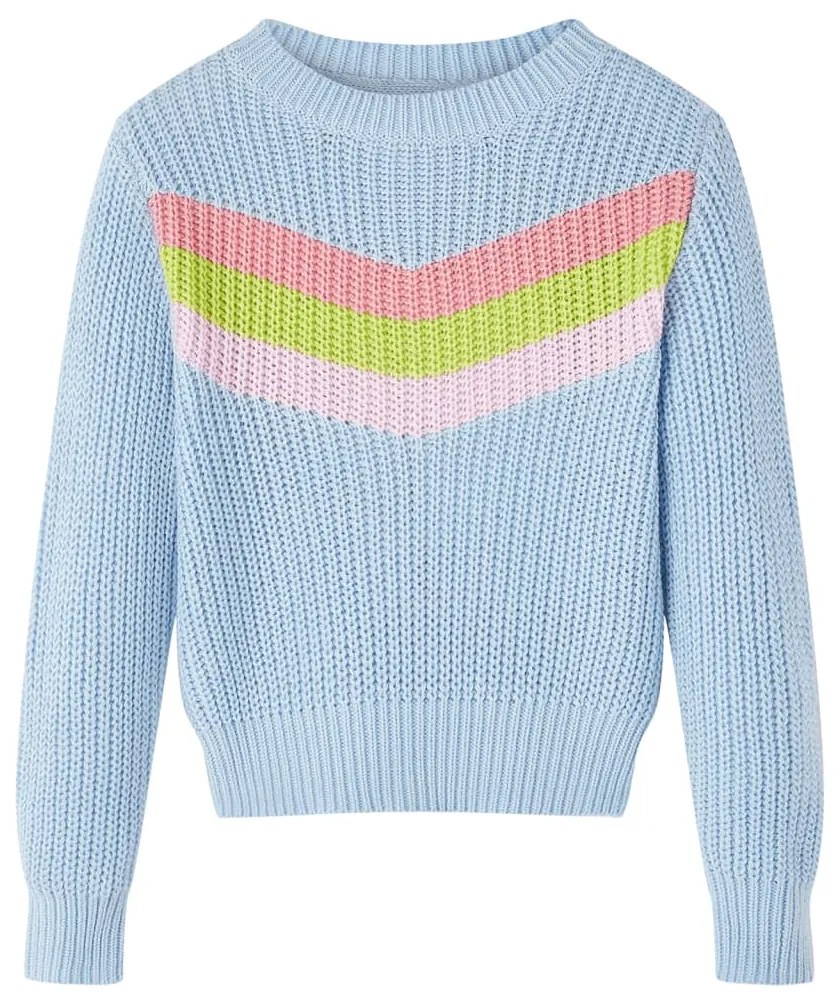Camisola de malha para criança azul 116
