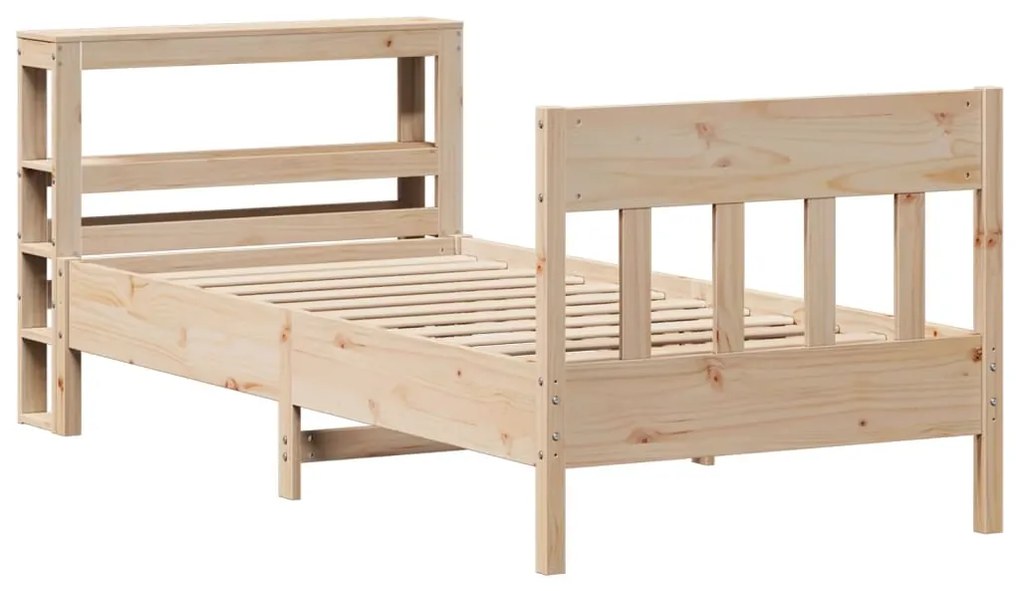 Cama sem colchão 90x200 cm madeira de pinho maciça