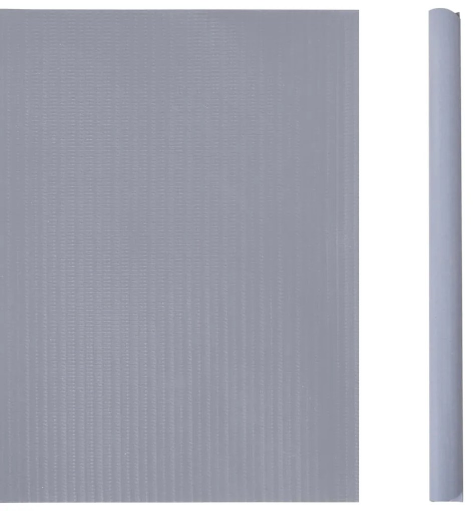 4 pcs painéis privacidade jardim 35x0,19m PVC cinza-claro fosco