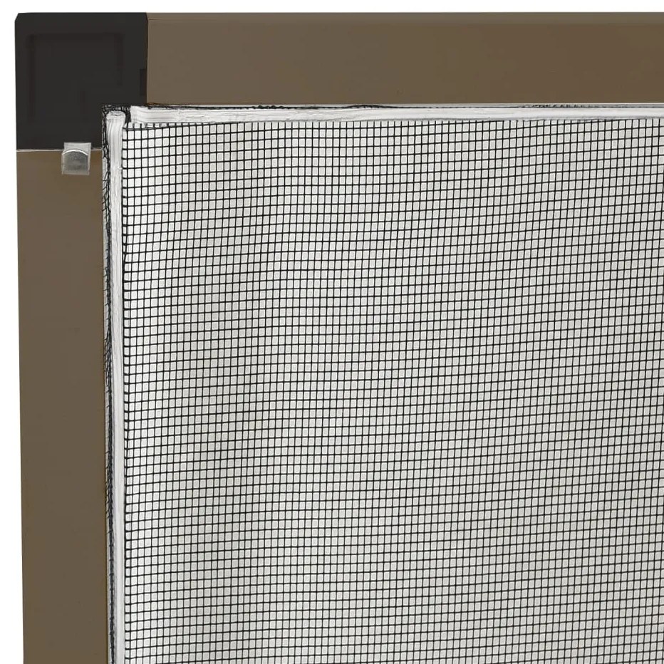 Tela anti-insetos para janela 100x120 cm castanho