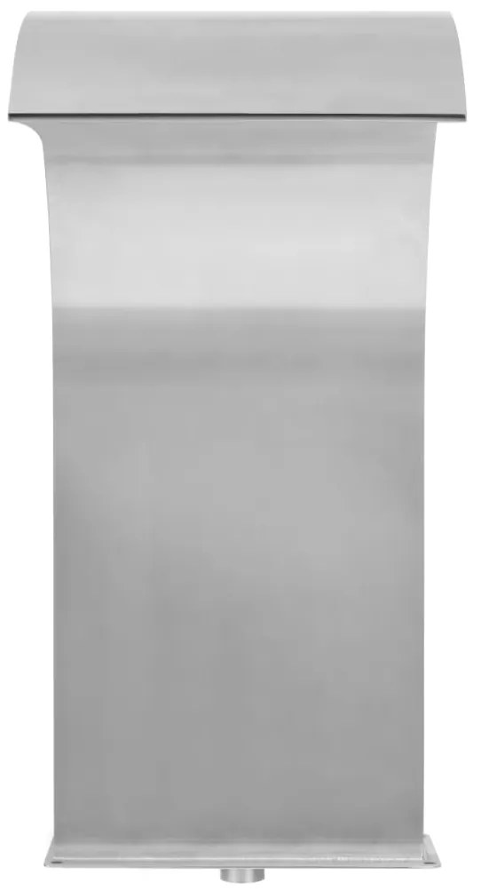 Fonte para piscina aço inoxidável 45x30x65 cm prateado