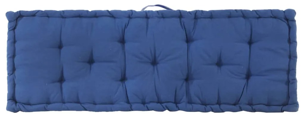 Almofadão p/ móveis de paletes algodão 120x40x7 cm azul-claro