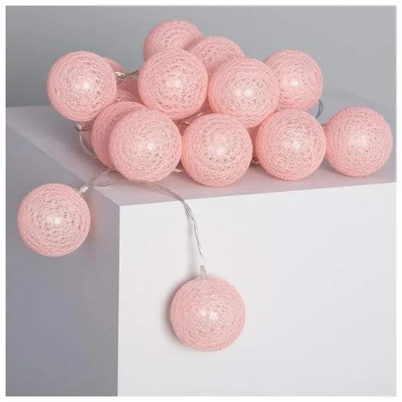 Grinalda de Esferas LED Ledkia Pink Sugar Sem fios (3,5 m)
