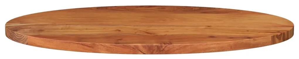 Tampo de mesa oval 120x60x2,5 cm madeira de acácia maciça