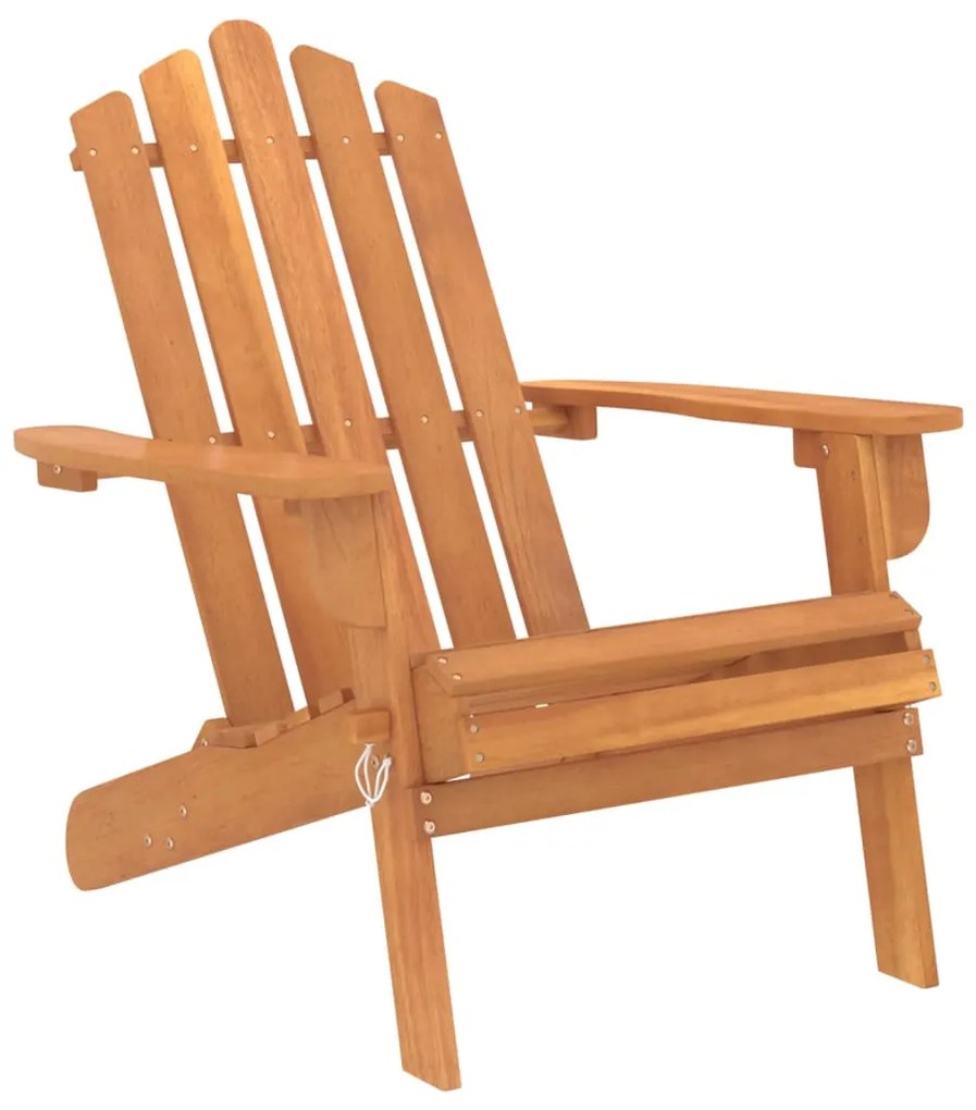 3 pcs conjunto lounge de jardim Adirondack acácia maciça