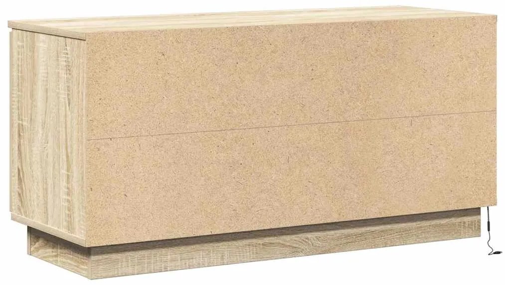 Cabinet de TV Carvalho Sonoma 100x38x49 cm Madeira de Engenharia