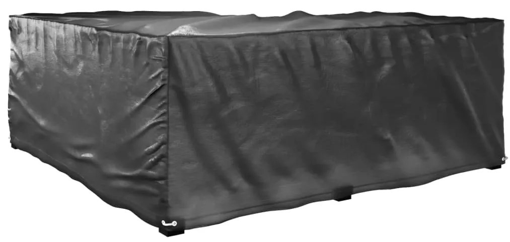 Capas p/ mobília jardim forma de L 2 pcs 12 ilhós 185x185x70 cm