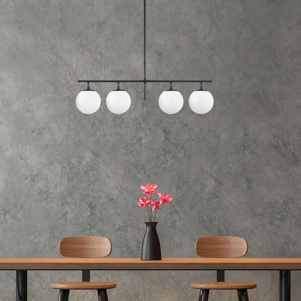 Chandelier Roe – Black Cream – 81 x 15 x 36-76 cm