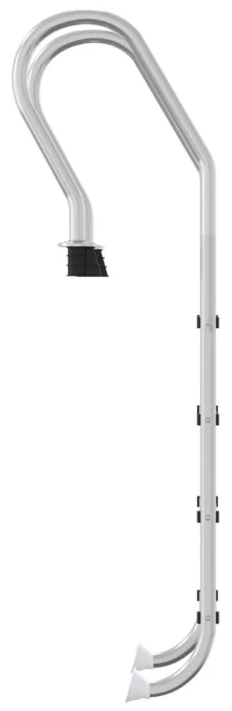 Escada de piscina 54x38x184,5 cm 304 aço inoxidável