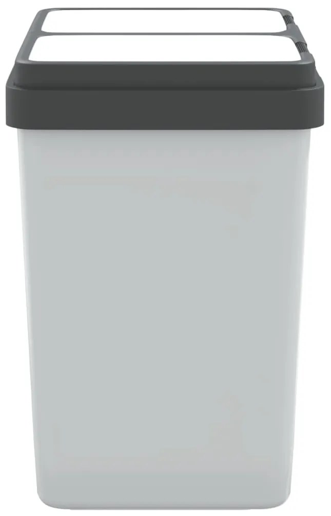 Caixote duplo 2x25 L branco