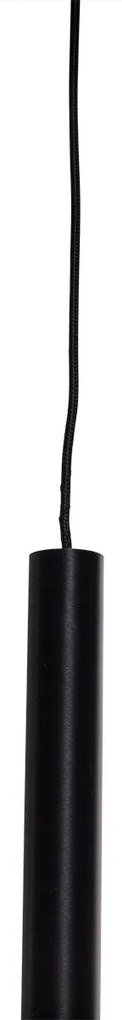 Candeeiro de suspensão preto com latão, incluindo LED regulável 7 luzes - Bea Design
